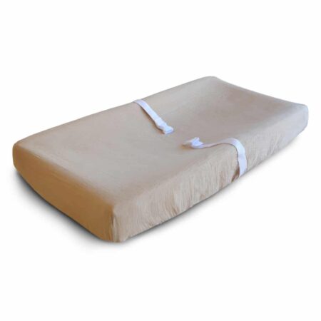 Mushie - Changing Pad Cover - Pale Taupe