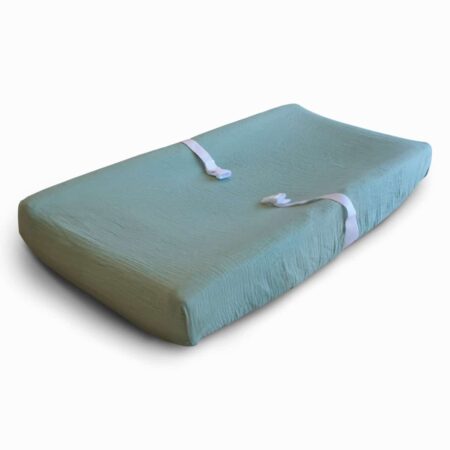 Mushie - Changing Pad Cover - Roman Green