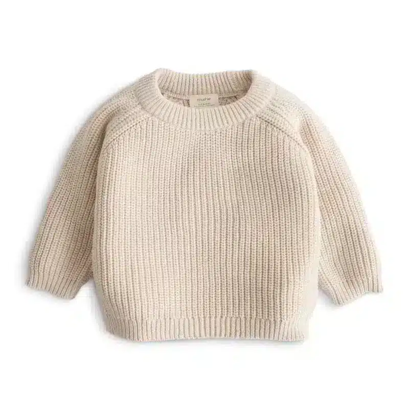 Mushie - Chunky Knit Sweater - Beige