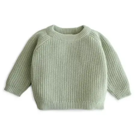 Mushie - Chunky Knit Sweater - Light Mint