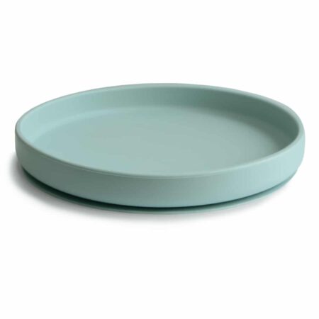 Mushie - Classic Silicone Plate - Cambridge Blue