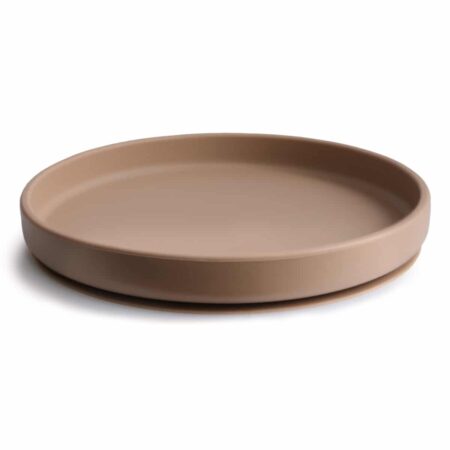 Mushie - Classic Silicone Plate - Natural