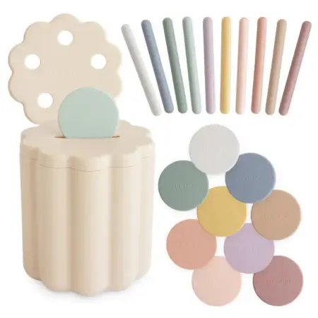 Mushie - Coin & Tube Sorting Set