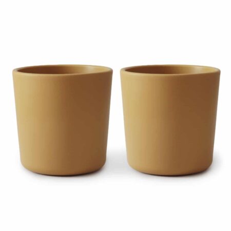Mushie - Cup - Mosterd (2 Pcs)