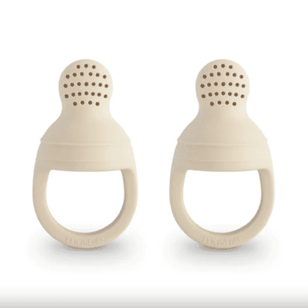 Mushie - Fresh Food Feeder Silicone 2-Pack - Shifting Sands