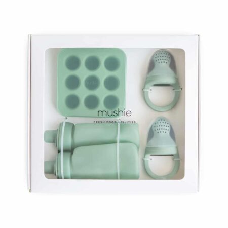 Mushie - Giftbox - Fresh Food Utilities - Cambridge Blue