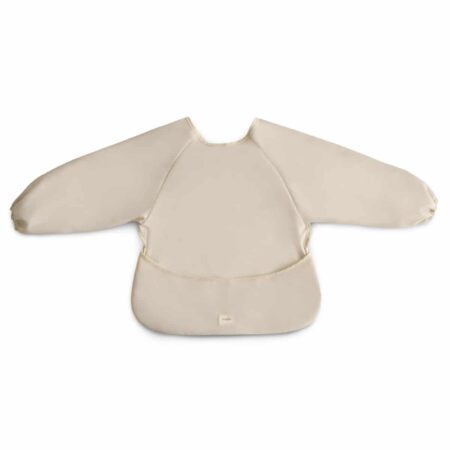 Mushie - Long Sleeve Bib - Fog