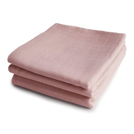 Mushie - Muslin Cloth 3-Pack - Blush