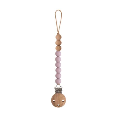 Mushie - Pacifier Clip Eva - Cloudy Mauve