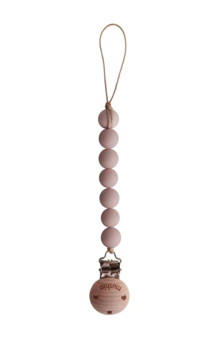 Mushie - Pacifier Clip Halo - Blush