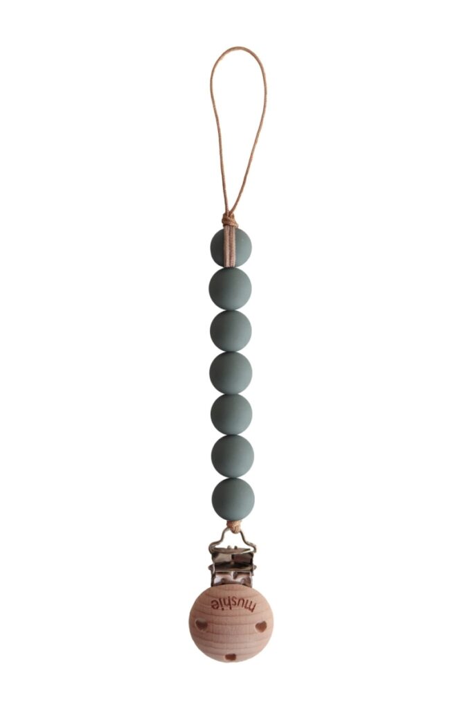 Mushie - Pacifier Clip Halo - Dried Thyme