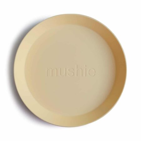 Mushie - Plates Round - Daffodil (2 Pcs)