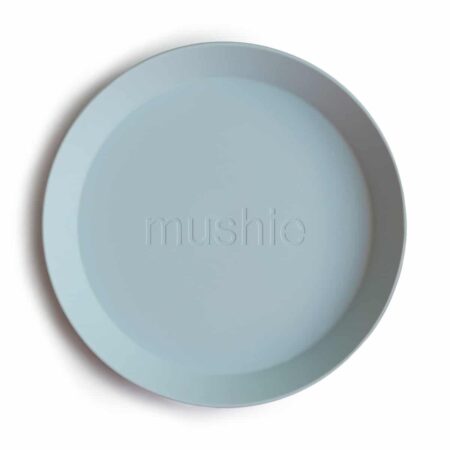 Mushie - Plates Round - Powder Blue (2 Pcs)