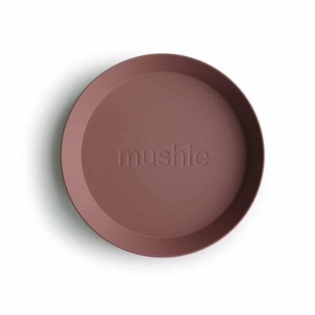 Mushie - Plates Round - Woodchuck (2 Pcs)