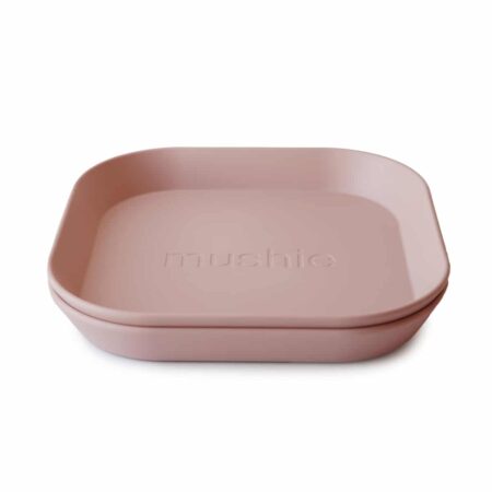 Mushie - Plates Square - Blush (2 Pcs)