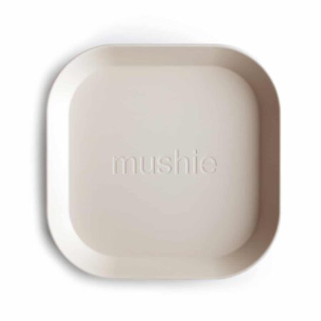 Mushie - Plates Square - Ivory (2 Pcs)
