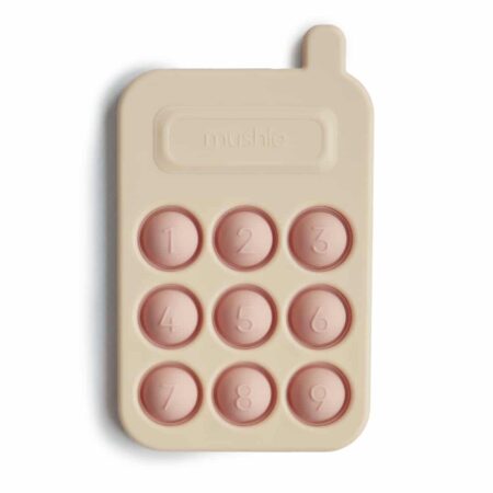 Mushie - Press Toy Phone - Blush