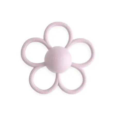 Mushie - Rattle Daisy Teether Lilac