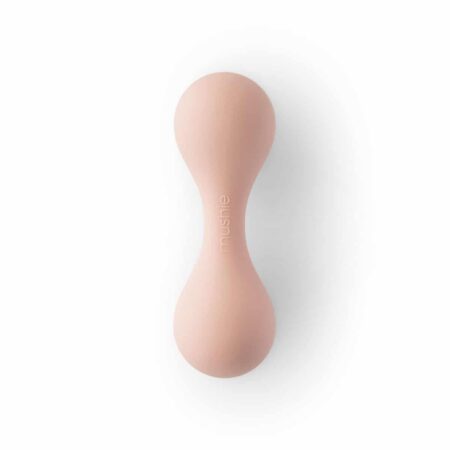 Mushie - Rattle Toy Silicone - Blush