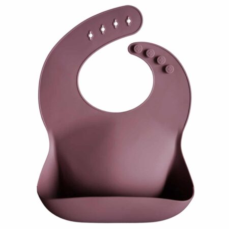 Mushie - Silicone Bib - Dusty Rose