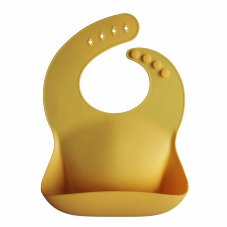 Mushie - Silicone Bib - Mineral Yellow