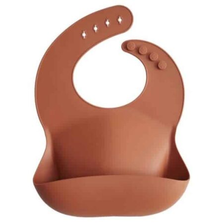 Mushie - Silicone Bibs - Clay