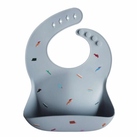 Mushie - Silicone Bibs - Retro Cars