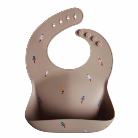 Mushie - Silicone Bibs - Rocket