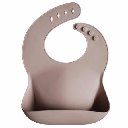 Mushie - Silicone Bibs - Warm Taupe