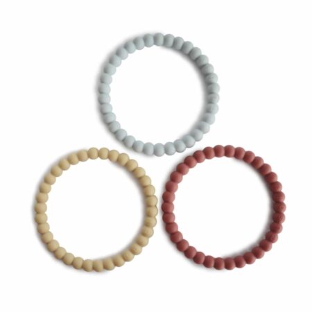 Mushie - Silicone Bracelet(3Pack)Mellow/Terracotta/Periw