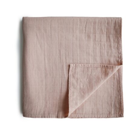 Mushie - Swaddle - Blush - 120Cm X 120Cm