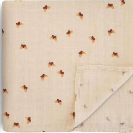 Mushie - Swaddle - Butterflies - 120Cm X 120Cm