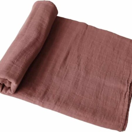 Mushie - Swaddle - Cognac - 120Cm X 120Cm