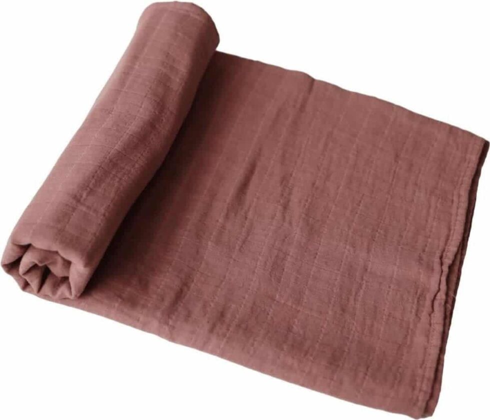 Mushie - Swaddle - Cognac - 120Cm X 120Cm