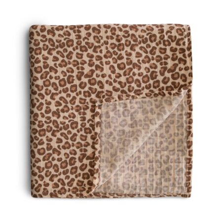 Mushie - Swaddle - Leopard