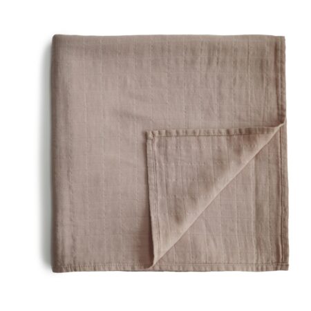 Mushie - Swaddle - Pale Taupe - 120Cm X 120Cm