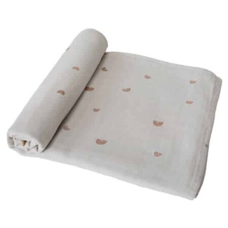 Mushie - Swaddle - Rainbow - 120Cm X 120Cm