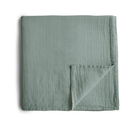Mushie - Swaddle - Roman Green - 120Cm X 120Cm