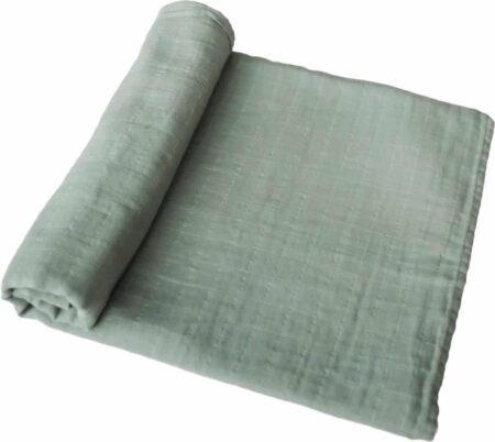 Mushie - Swaddle - Sage - 120Cm X 120Cm