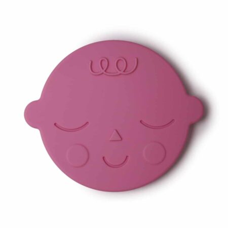 Mushie - Teether Face Bubblegum
