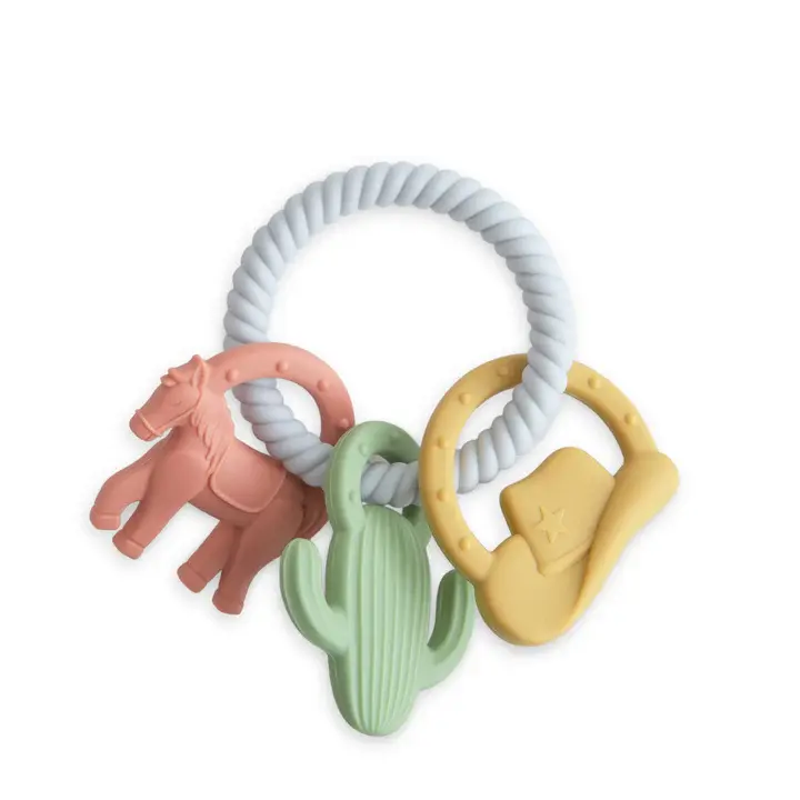 Mushie - Teething Ring - Western