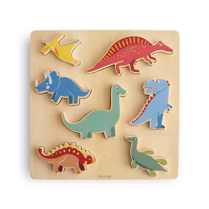 Mushie - Wooden Puzzle - Dino
