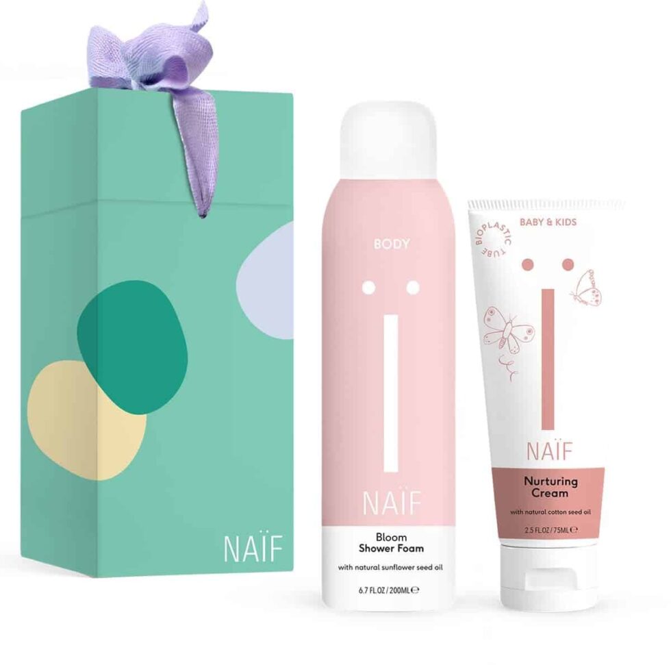 Naïf - Mini & Me time (Nurturing cream 75ml, Bloom foam 200ml)