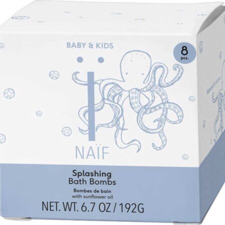 Naïf - Splashing Bath Bombs 8 pcs of 24gr 192gr
