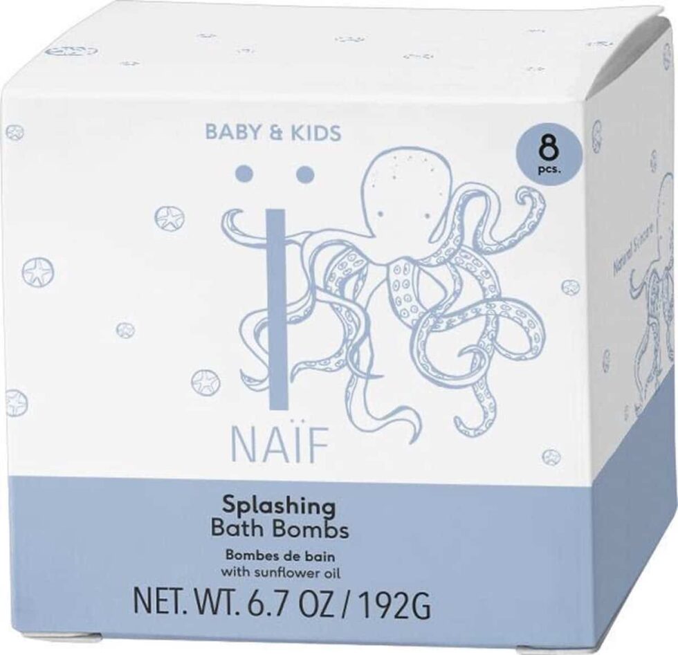 Naïf - Splashing Bath Bombs 8 pcs of 24gr 192gr