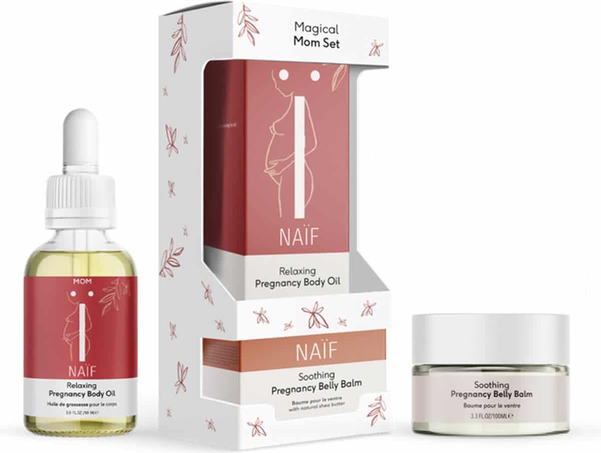 Naif - Magical Mom Set (body oil 90ml, belly balm 100ml) Box