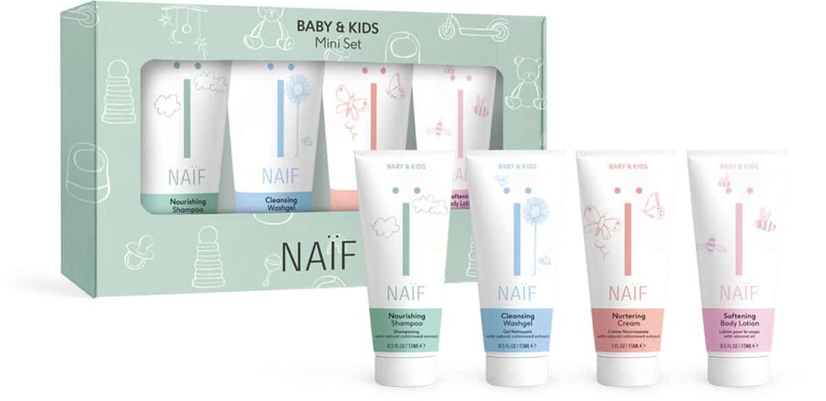 Naif - The Mini Set (4x travel size product 15ml) Box