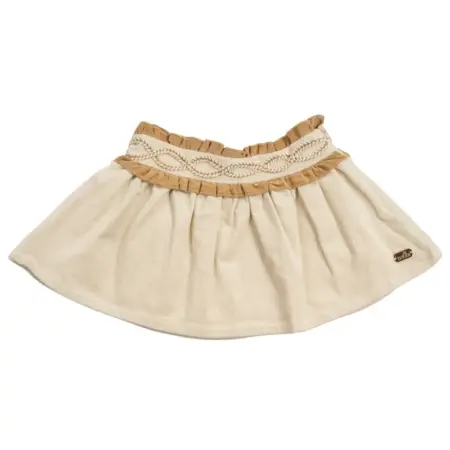 Natini - Skirt Rib Girl - Cream