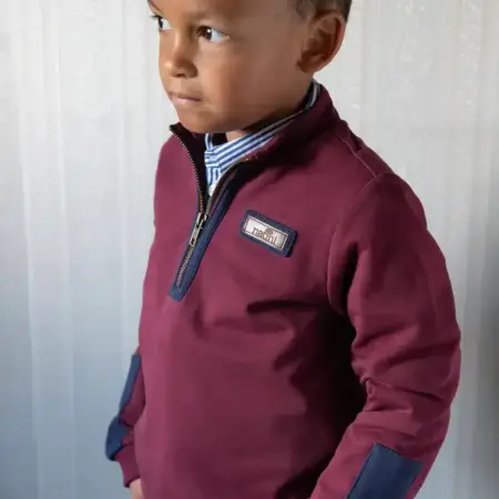 Natini - Sweater Zippy - Bordeaux Bue