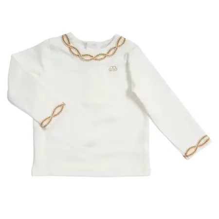 Natini - T-Shirt Ribbon - Offwhite